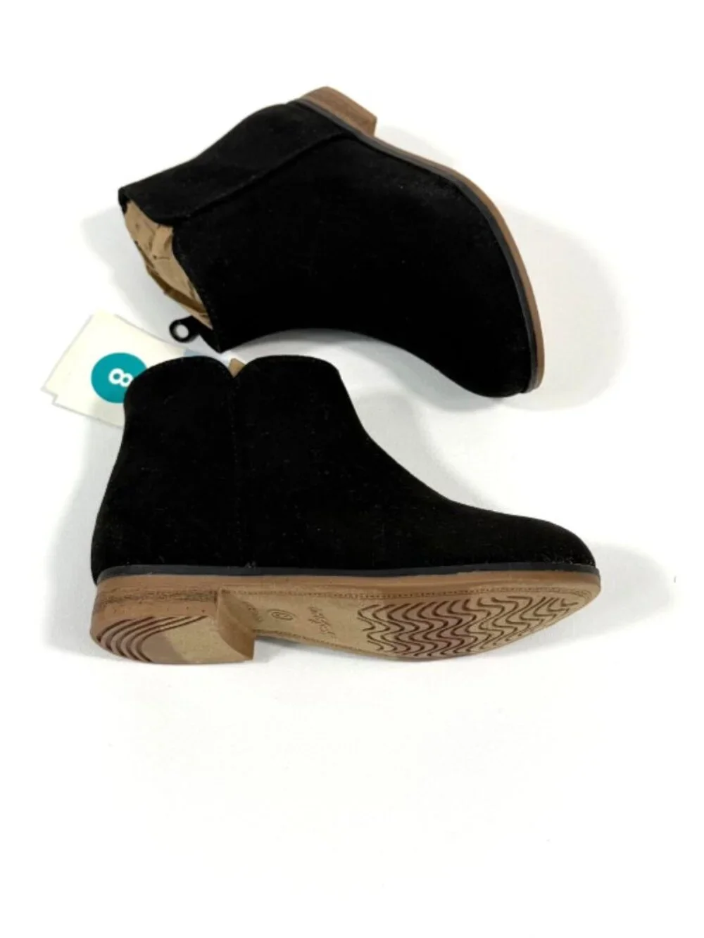 Cat & Jack Toddler Girls' Penelope Zipper Booties Black Sz 8
